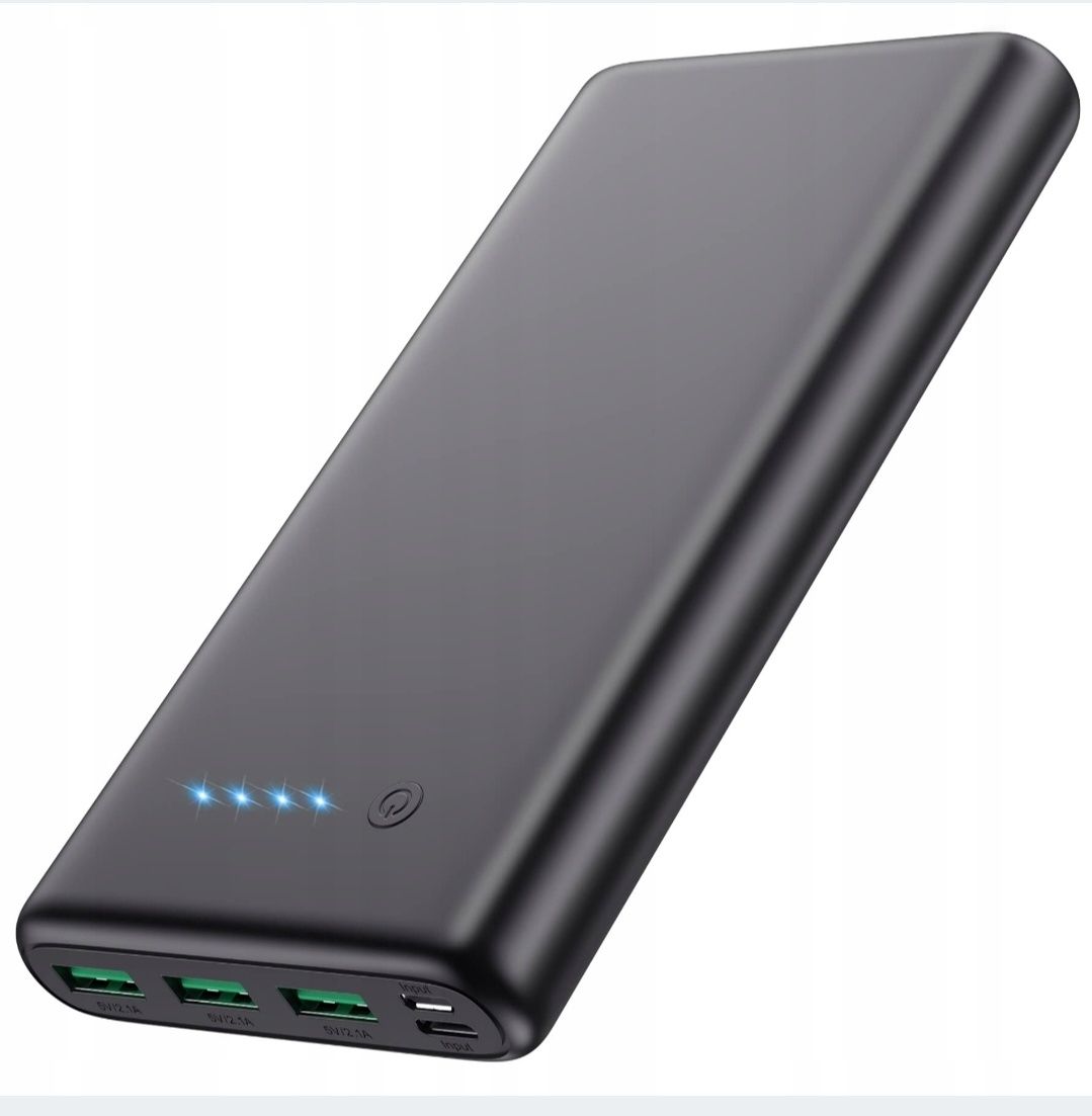 Powerbank 368000mAh Przenośna Ładowarka Kabel USB HX200Q6 Czarna