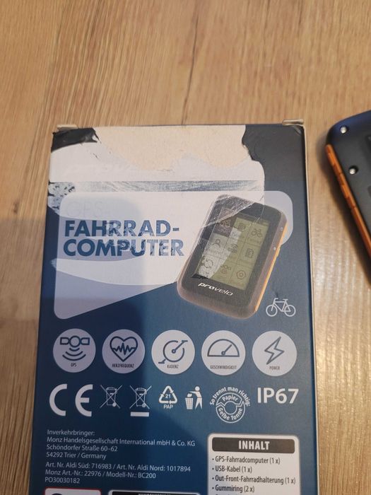 Licznik komputer rowerowy GPS Bluetooth