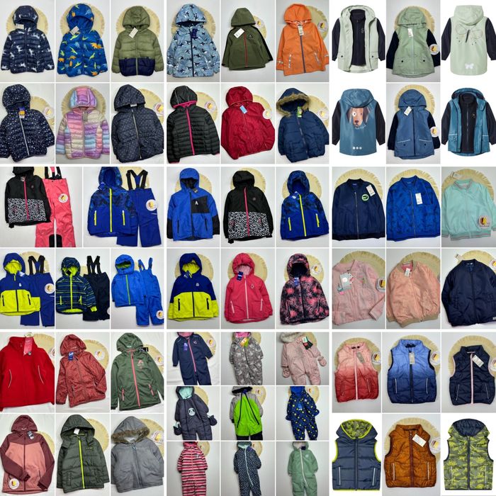 Куртки, дощовики, комбенізони, жилетки Lupilu та інші 56-164 розміри