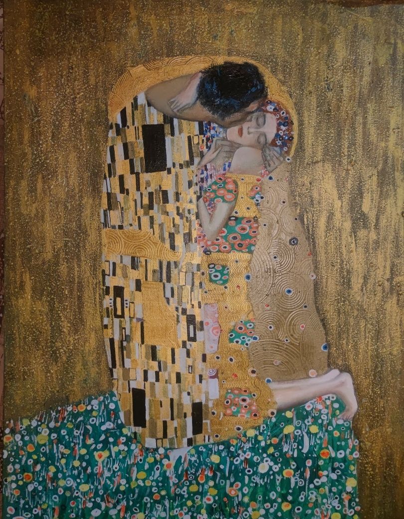 Картина Климт, Поцелуй. Акция