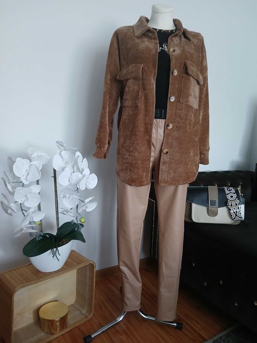 Nowa koszula kurtka S M L narzutka piękny hitowy mega model oversize