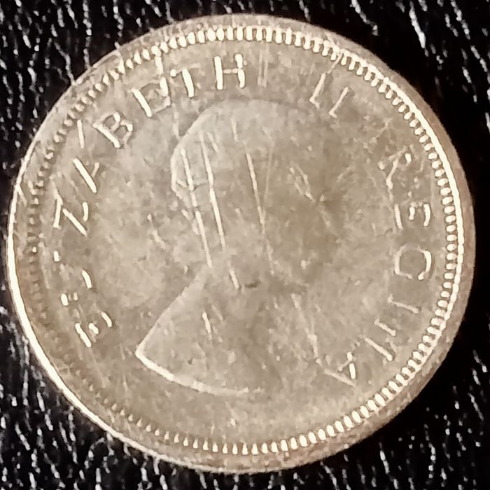 moeda em prata africa do sul 1957