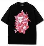 Футболки BAPE A Bathing APE Logo унисекс Бейп Бэйп черная белая