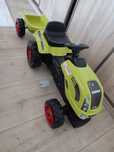 Traktor Claas na pedały z przyczepką, zabawka, jak nowy