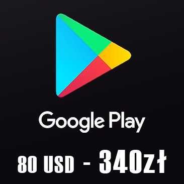 Google Play Karta Podarunkowa 80 USD - 340zł [USA]