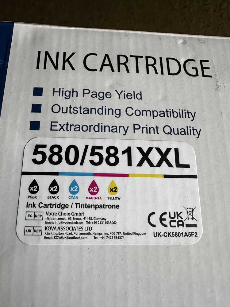 Набір Картриджів Canon PGI-580 XXL 581