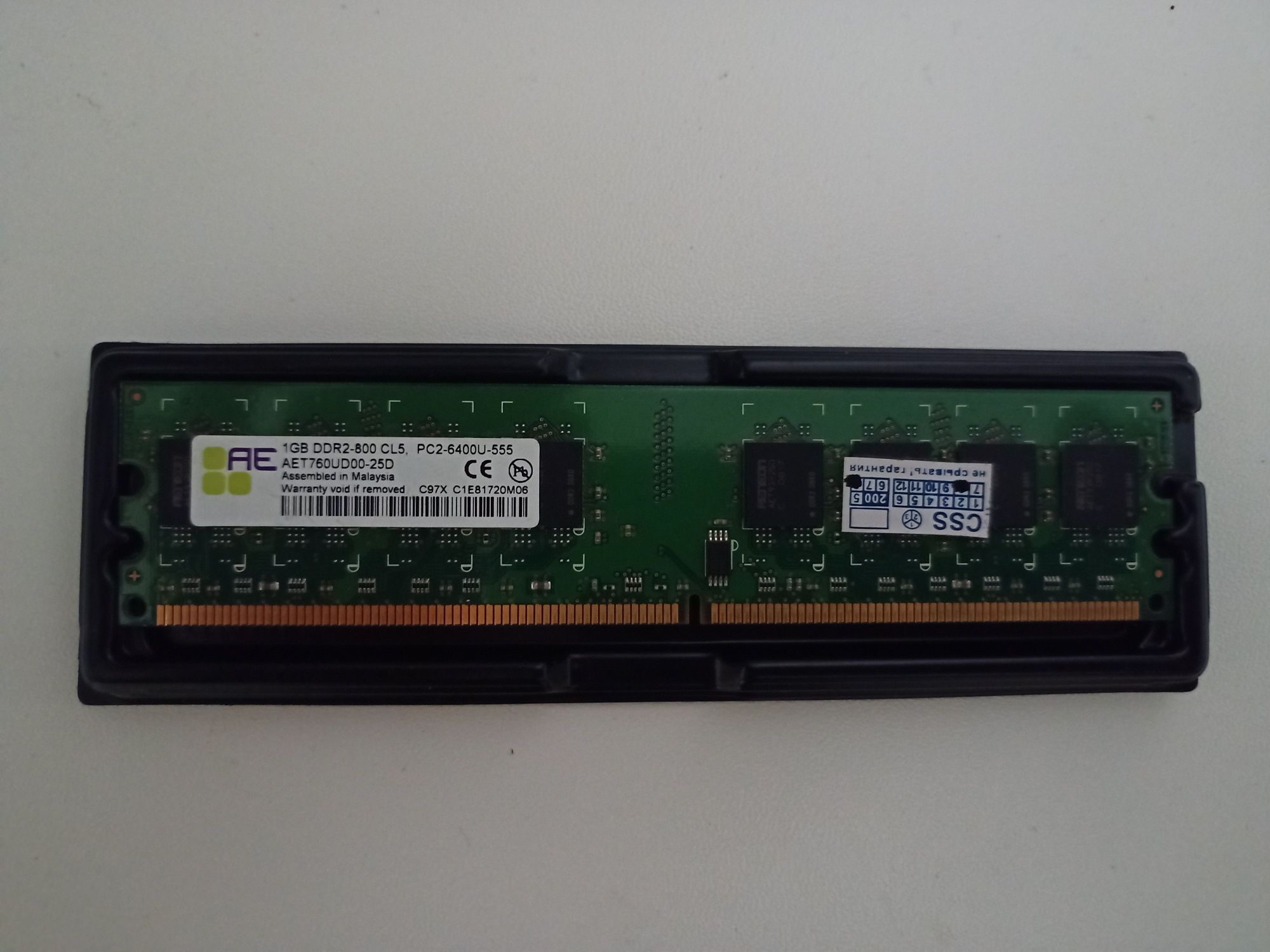 ООперативна пам'ять  Kingmax 1Gb DDR2 800MHz