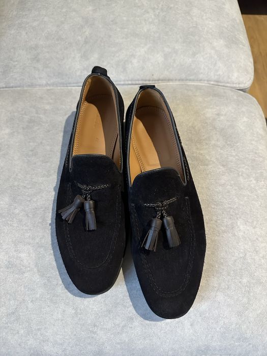 Loafersy zamszowe Zara