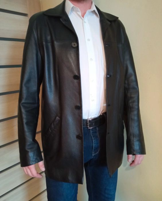 Кожаная куртка -пиджак Kristof