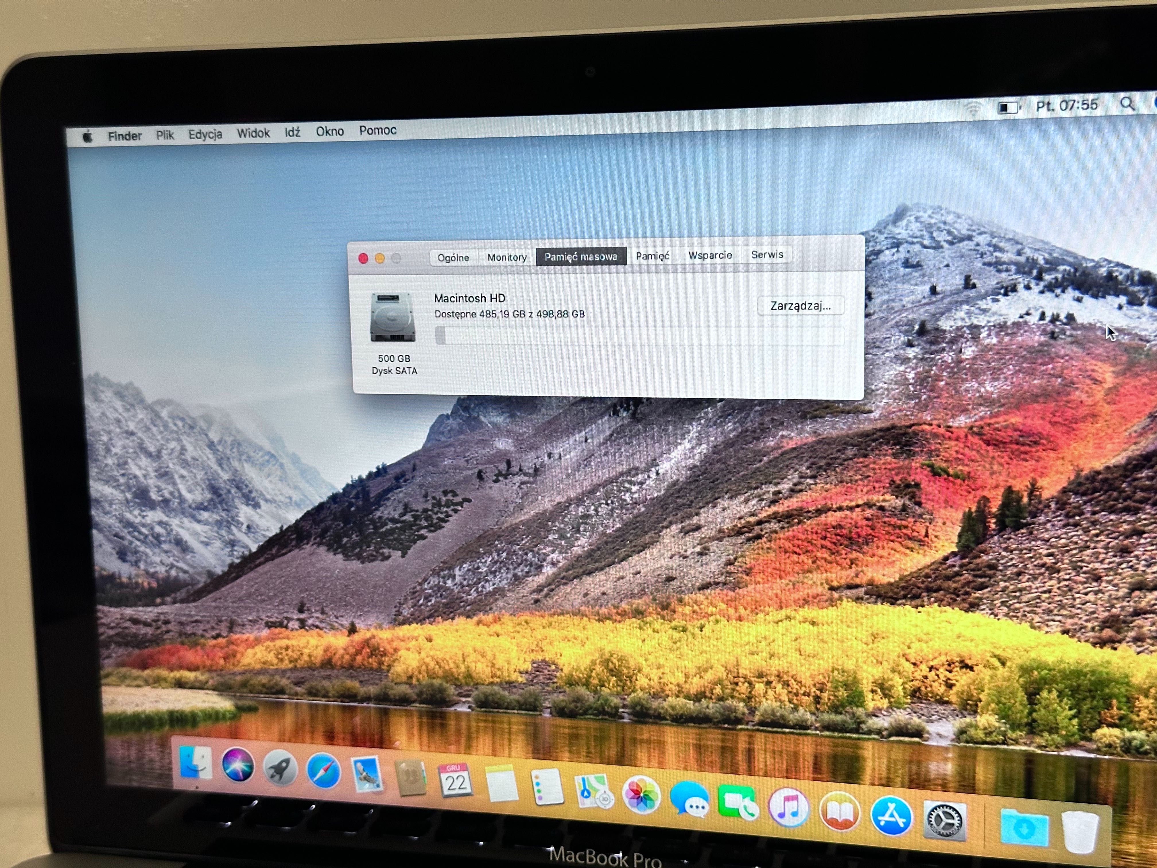 Apple MacBook Pro 13 2012 i5 8GB 500GB HDD Silver