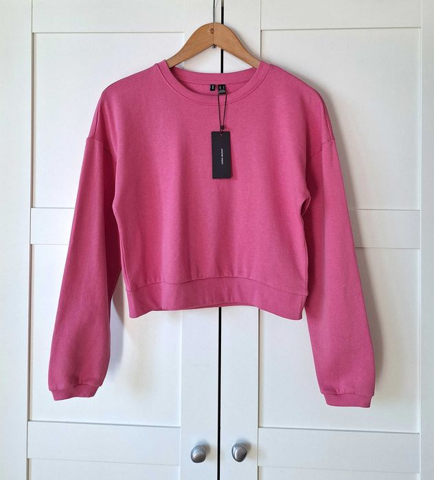 Nowa Bluza Vero Moda Cienka Różowa Bluza Pastele Bawełna