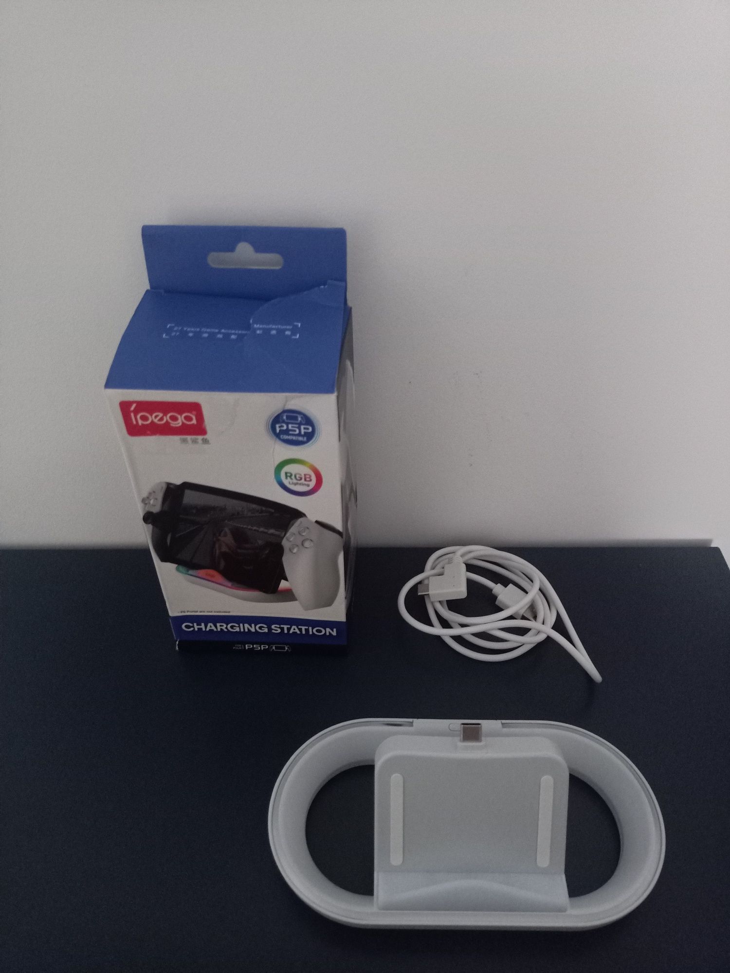 Stacja Ładująca PSP Podstawka RGB LED na Sony PlayStation Portal