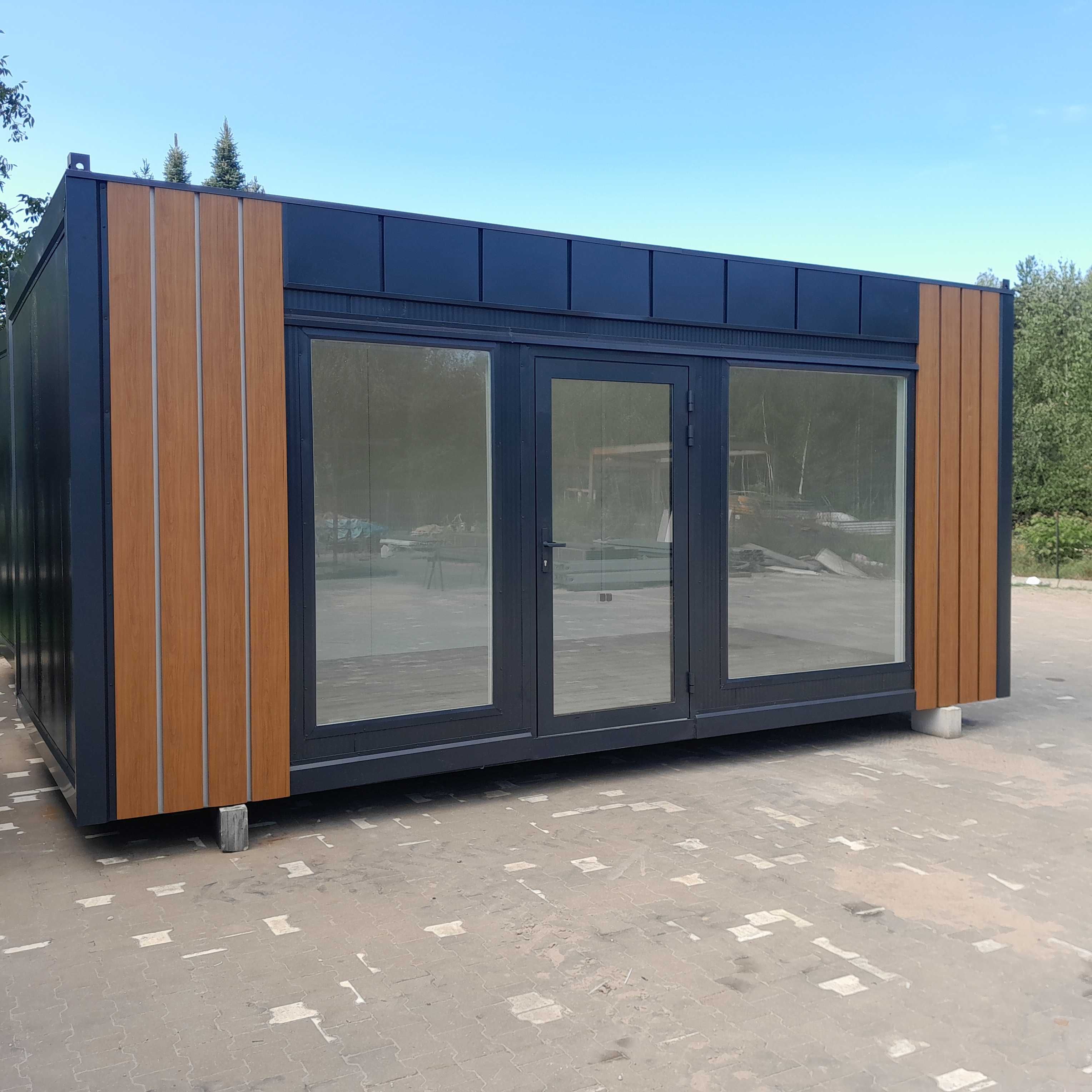 Kontener na ramie 4x3m pawilon usługowy handlowy biuro