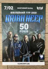 Оригинальные автографы рок-группы Uriah Heep