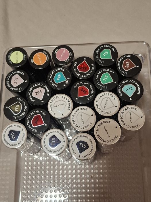 Zestaw lakierów hybrydowych 91 sztuk lakier hybrydowy pielęgnacja mani