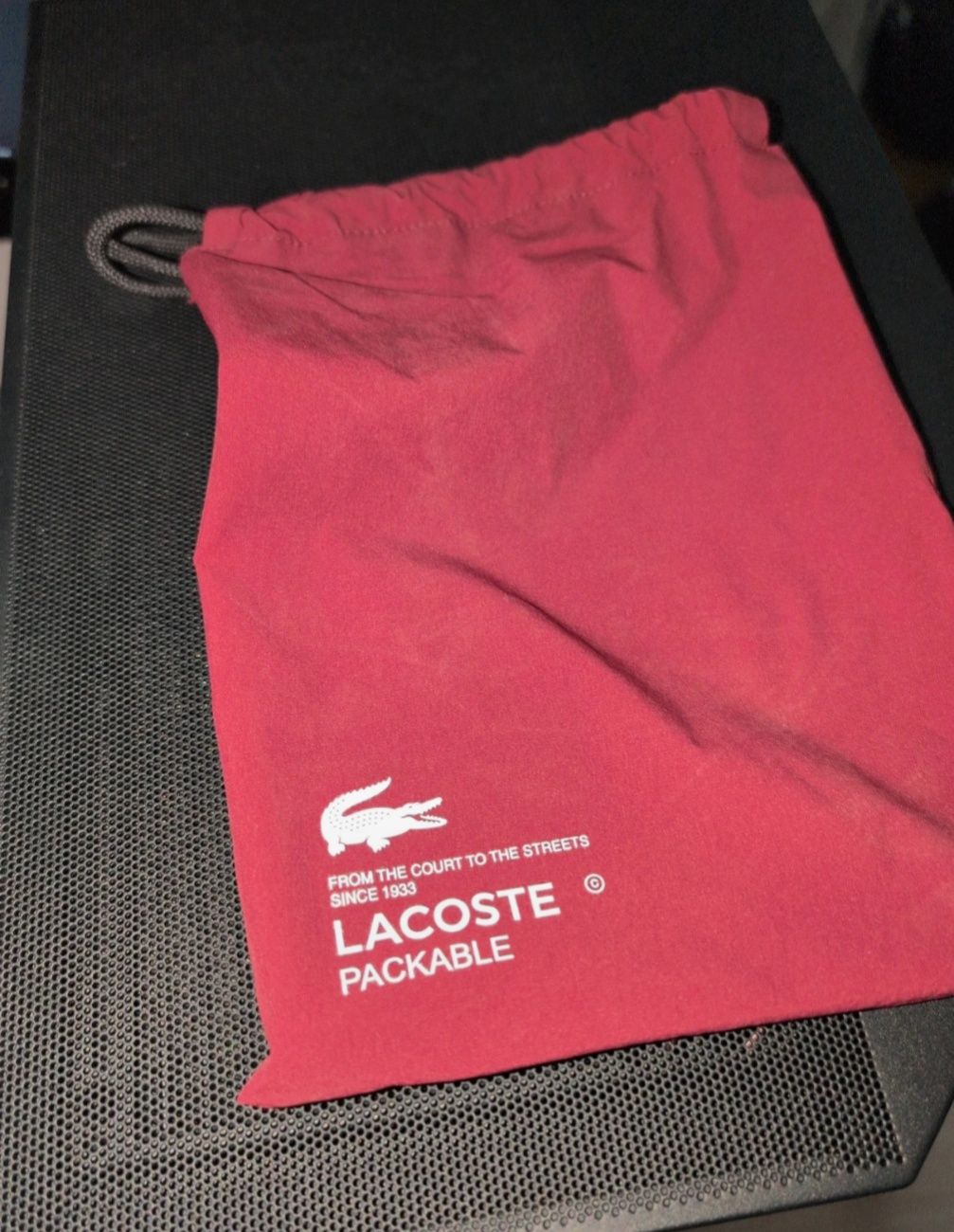 Męska lekka kurtka Lacoste z kapturem rozmiar 50 / (M/L)