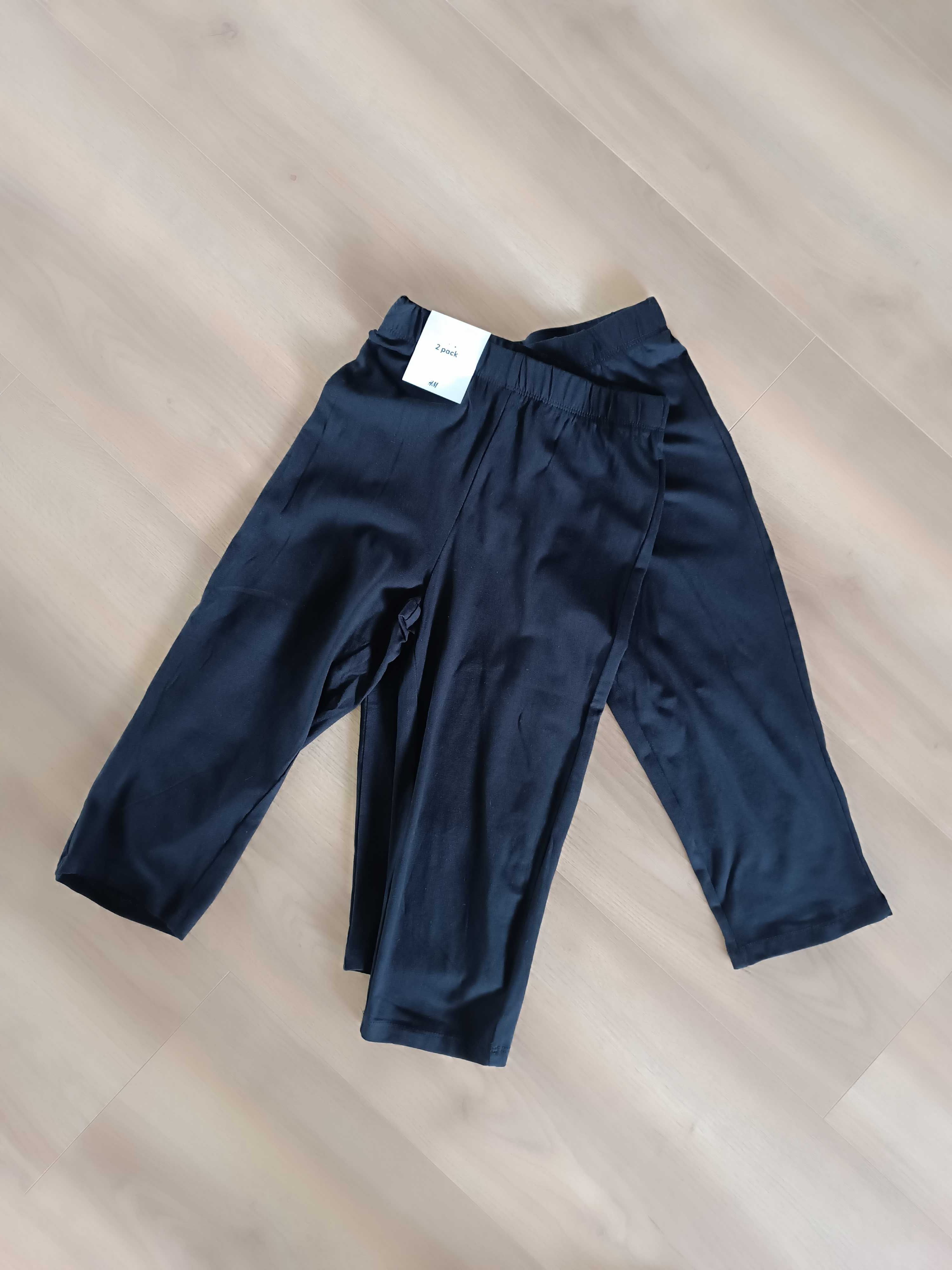 H&m dwie pary legginsów dziewczęcych 152