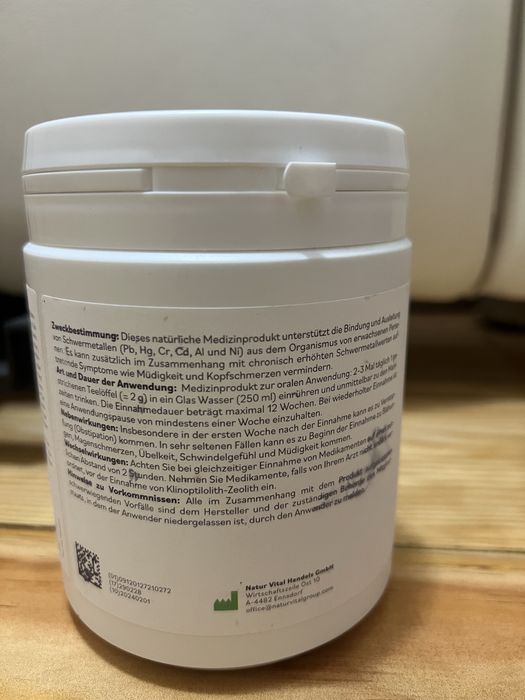 ZeolithMed, 400g Naturvital (desintoxicar corpo)
