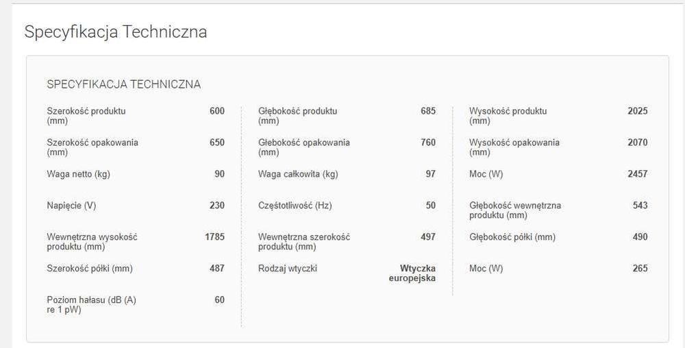 Lodówka witryna chłodnicza profesjonalna Whirlpool ADN 221/1S