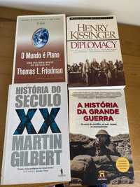 Livros de historia grandes guerras NOVOS