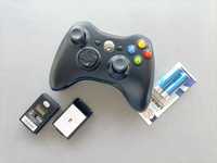 Oryginalny pad Microsoft Xbox 360 ODNOWIONY Akumulator + baterie AA