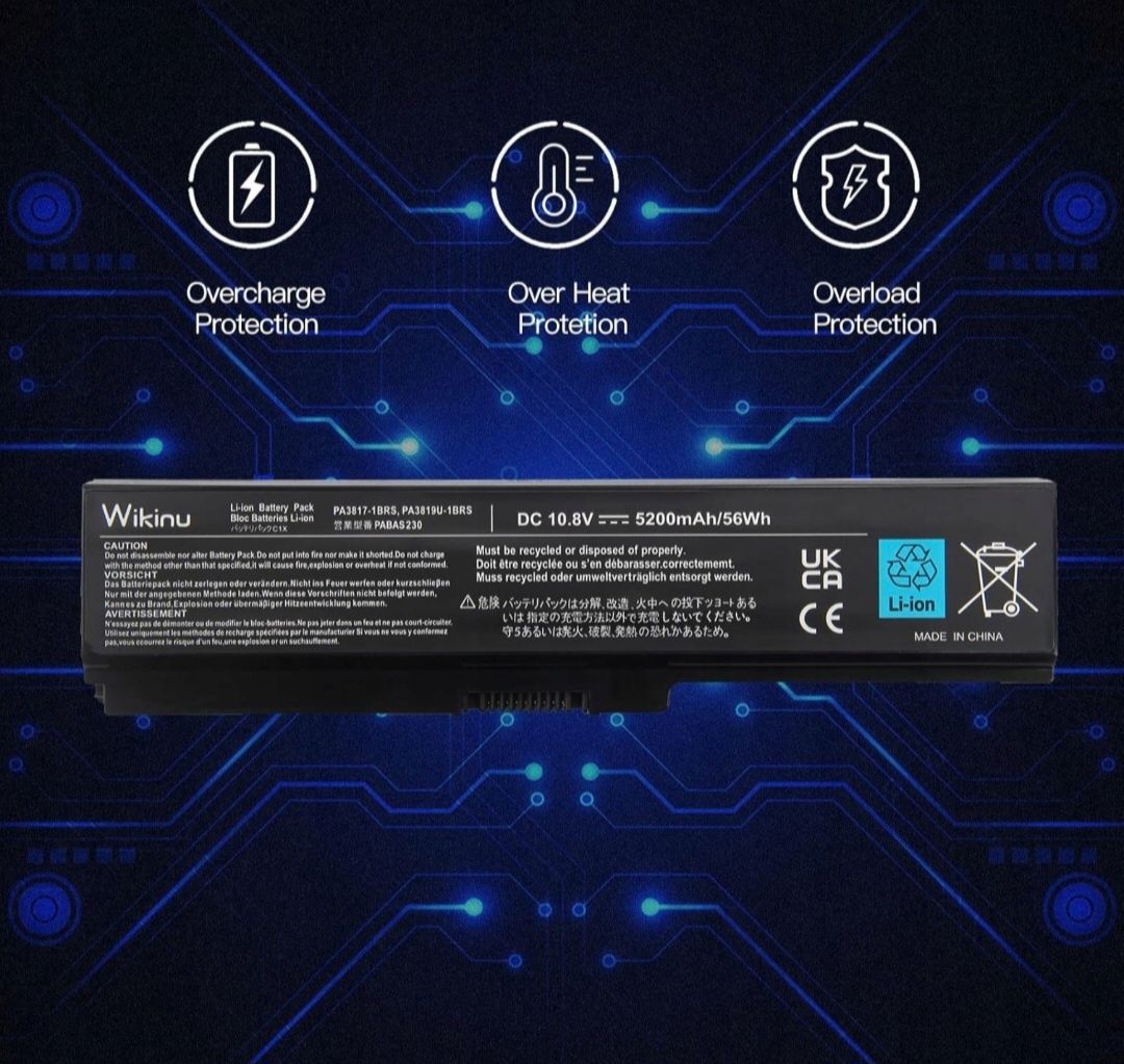 Bateria Zamiennik WIKINU PA3817U-1BRS do Toshiba 5200mAh 10.8V