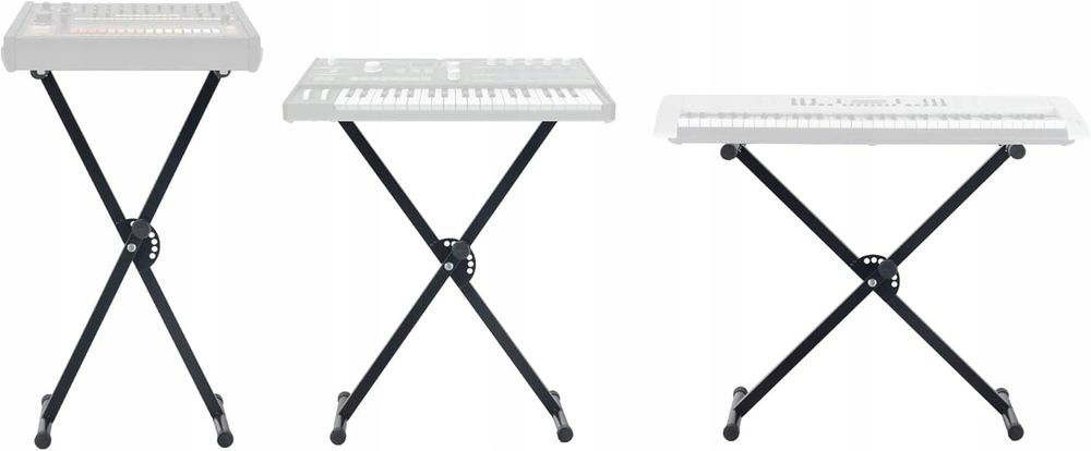 Składany statyw typu X do keyboardu FunKey, czarny