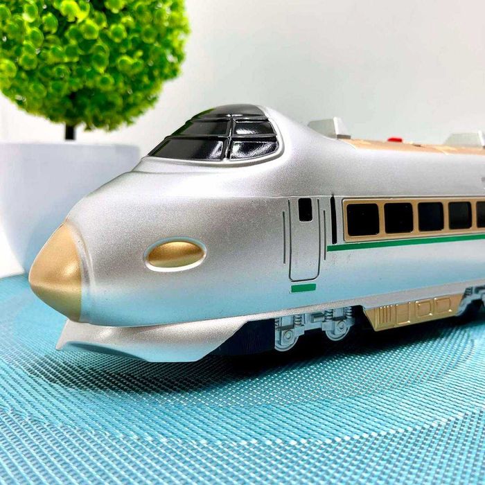 Поїзд поезд электричка  швидкісний зі звуком 70см Сірий (M 0335 U/R)