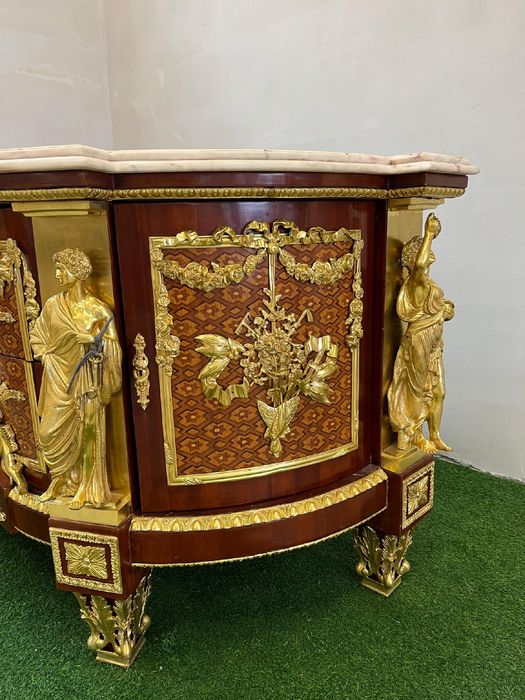 MASYWNA POSTACIOWA komoda - bufet w stylu barokowym