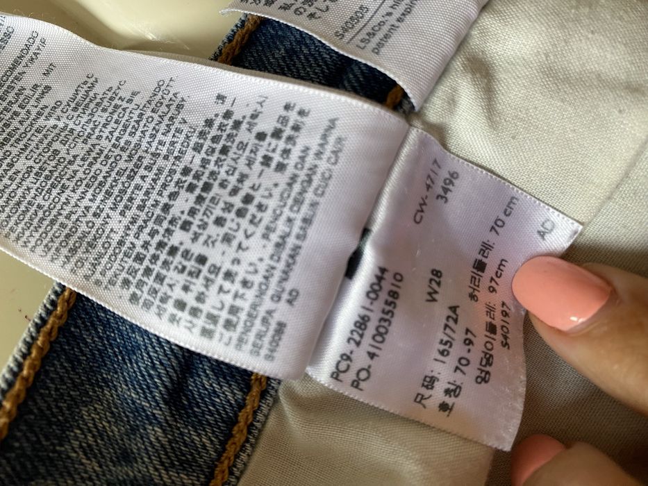 Calcas Levis W28/Tam 38 Modelo Wedgie