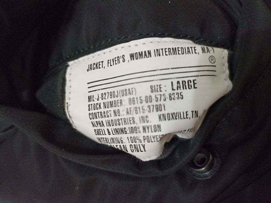 Kurtka Alpha industries MA 1 flyers ocieplany damski rozmiar L