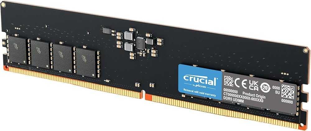 Pamięć RAM Crucial 32Gb (1X32Gb) 4800Mhz Cl40 (CT32G48C40U5) 32 GB