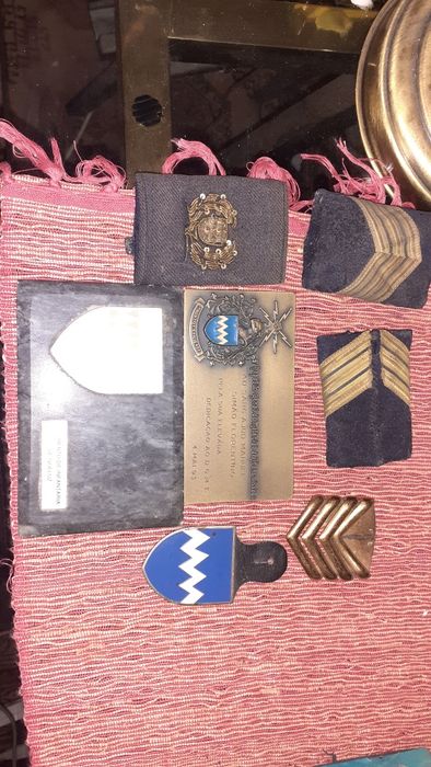 Lote medalha patch emblemas militares infantaria exército