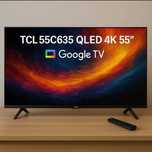 TCL LED 55C635 QLED 4K 55" Google TV outlet