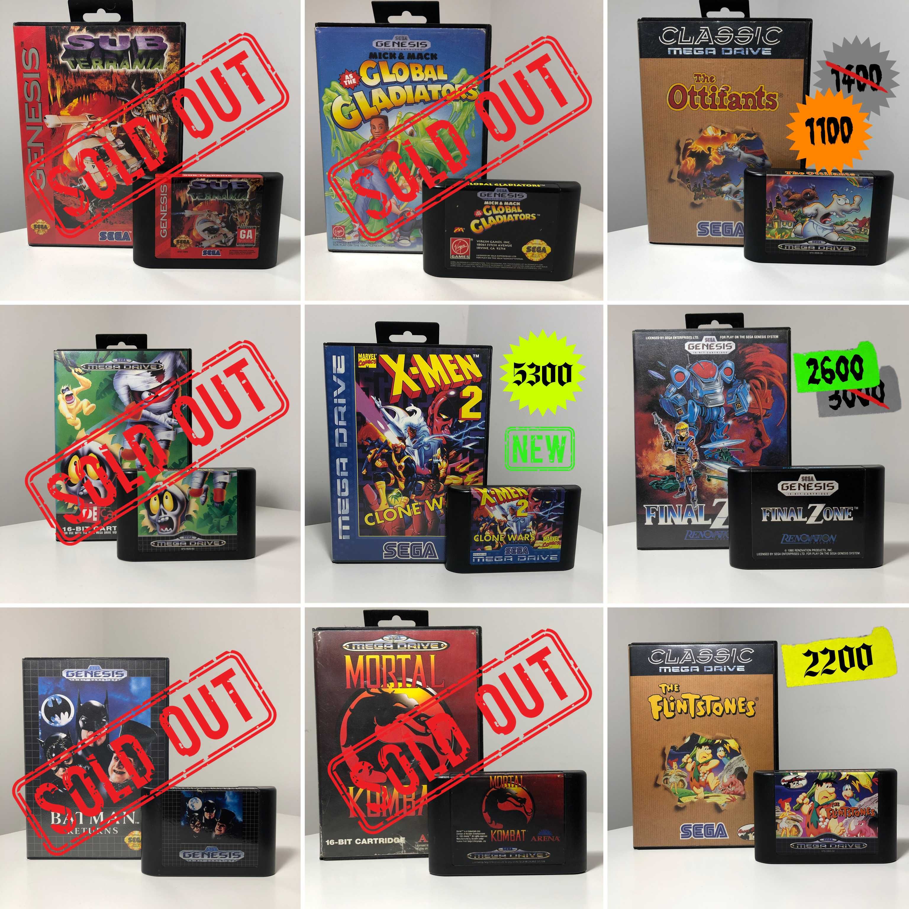 Sega Mega Drive Genesis Картриджи Игры Оригинал