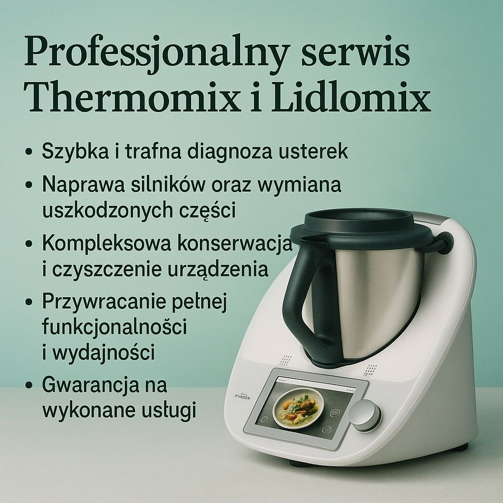 Serwis Naprawa robotów kuchennych Termomix Lidlomix SilverCrest
