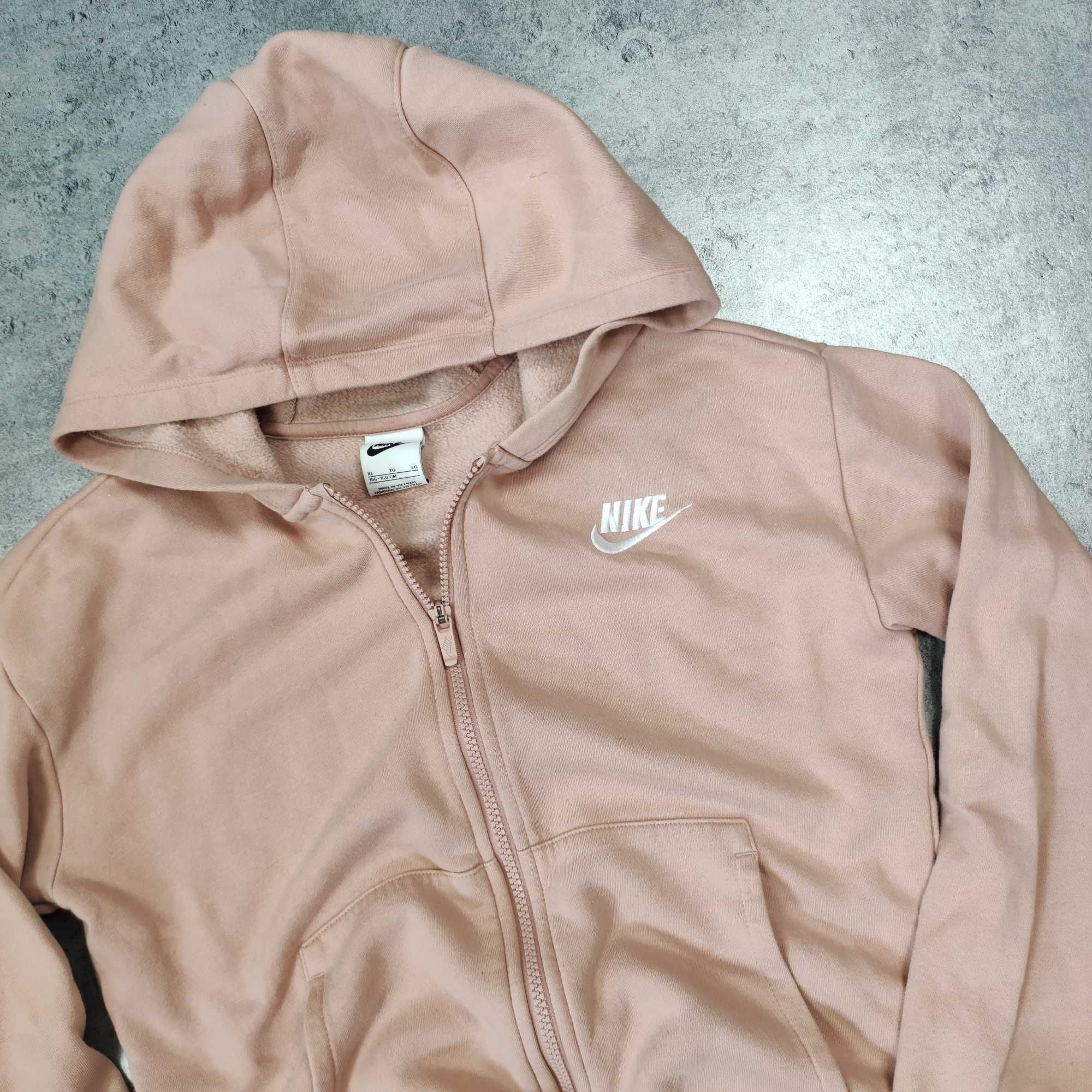 DAMSKA Bluza Rozpinana z Kapturem Hoodie Misio Nike Bawełna Małe Logo