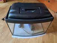 Akwarium 22*40*25 cm/szer*dł*wys wraz z oświetleniem i filtrem wody