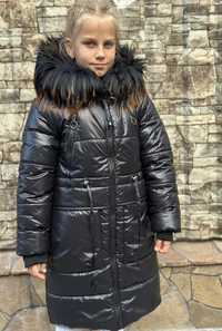 Пальто зимнее для девочек р 140-158