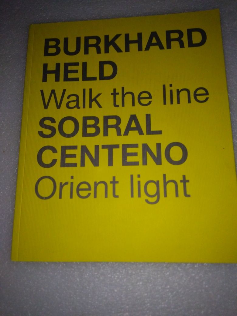 Livro arte BURKHARD HELD – Walk the line SOBRAL CENTENO – Orient light