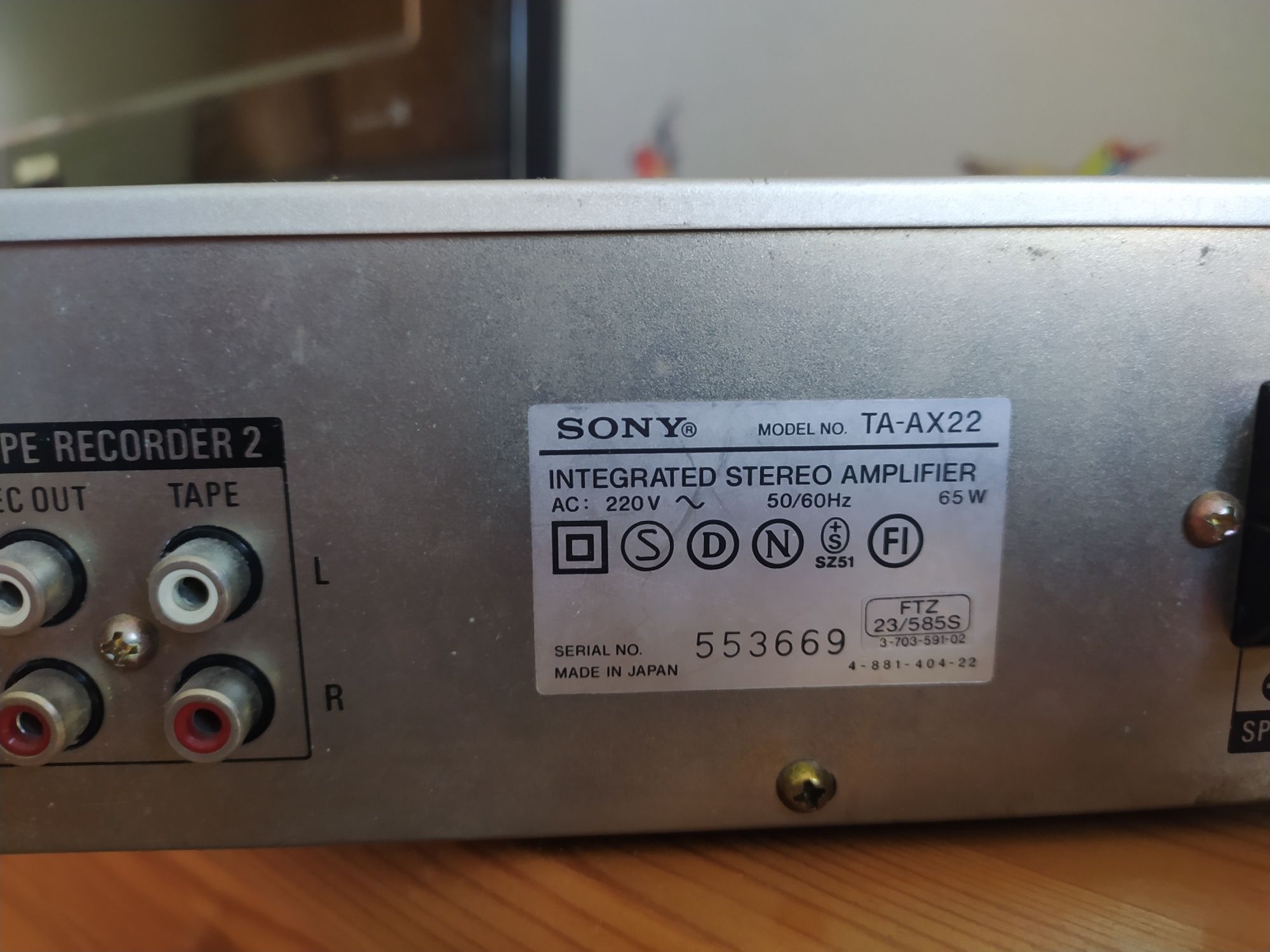 Wzmacniacz Sony ta-ax22