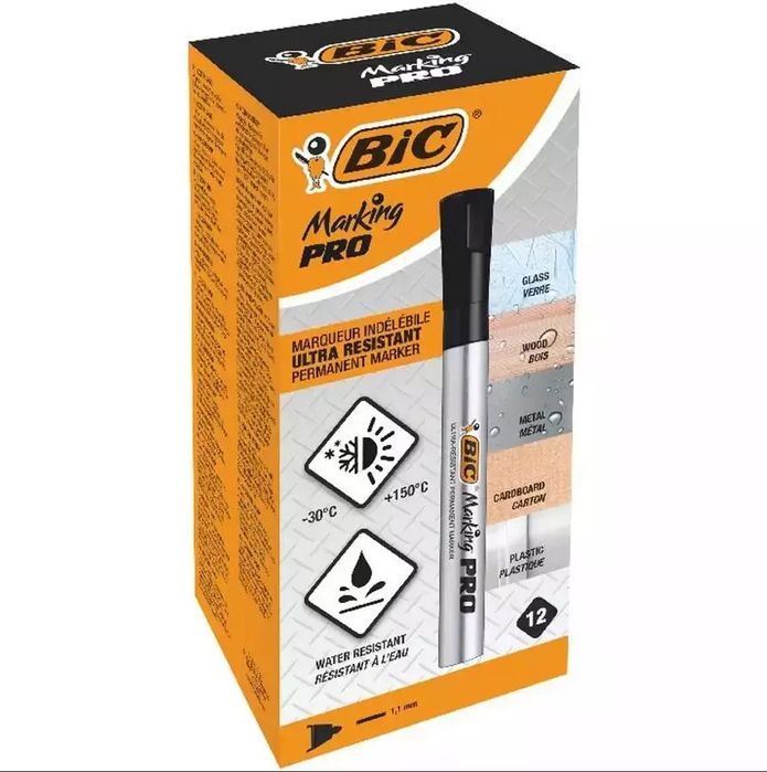Marker Marking PRO czarny (12szt) BIC. BIC