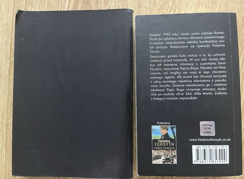 Frederick Forsyth pięść Boga i Negocjator książki