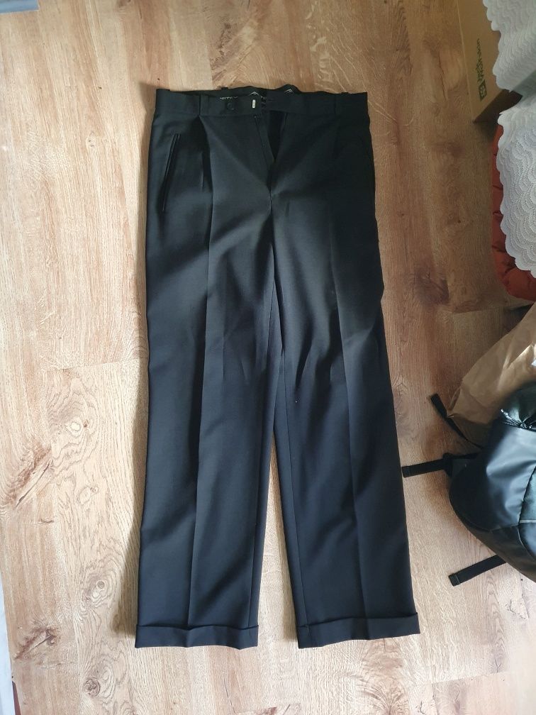 Garnitur młodzieżowy męski czarny garnitex (spodnie, marynarka, k