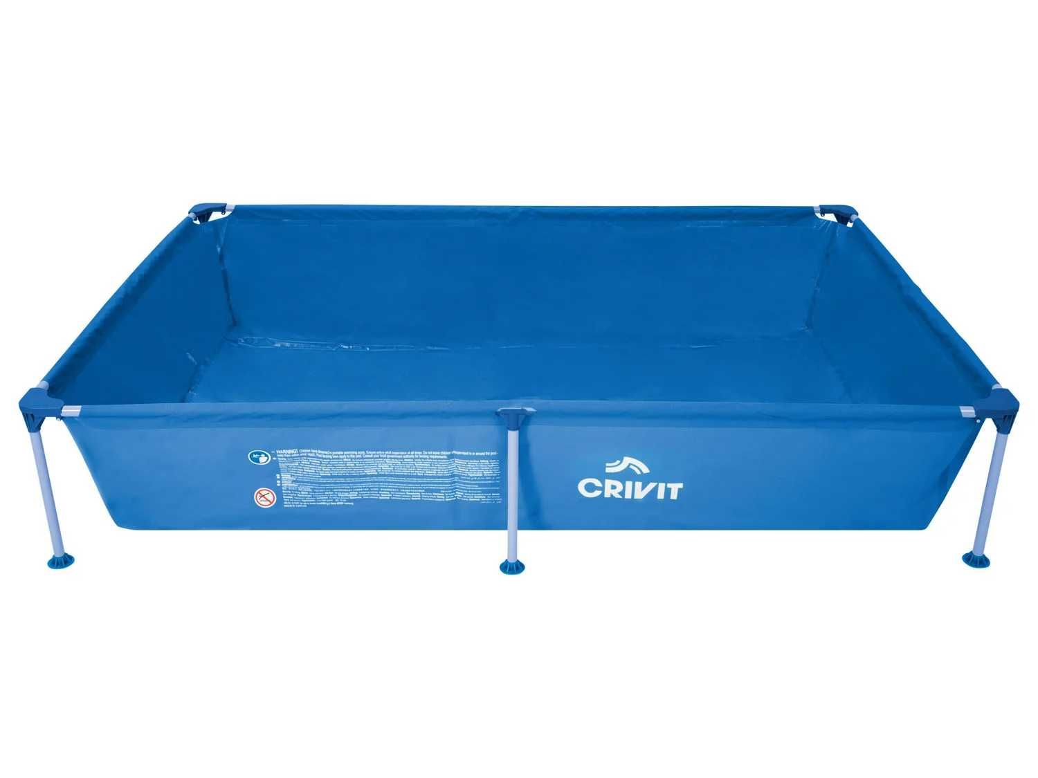 CRIVIT Basen Metal Frame, 228 x 159 x 42 cm