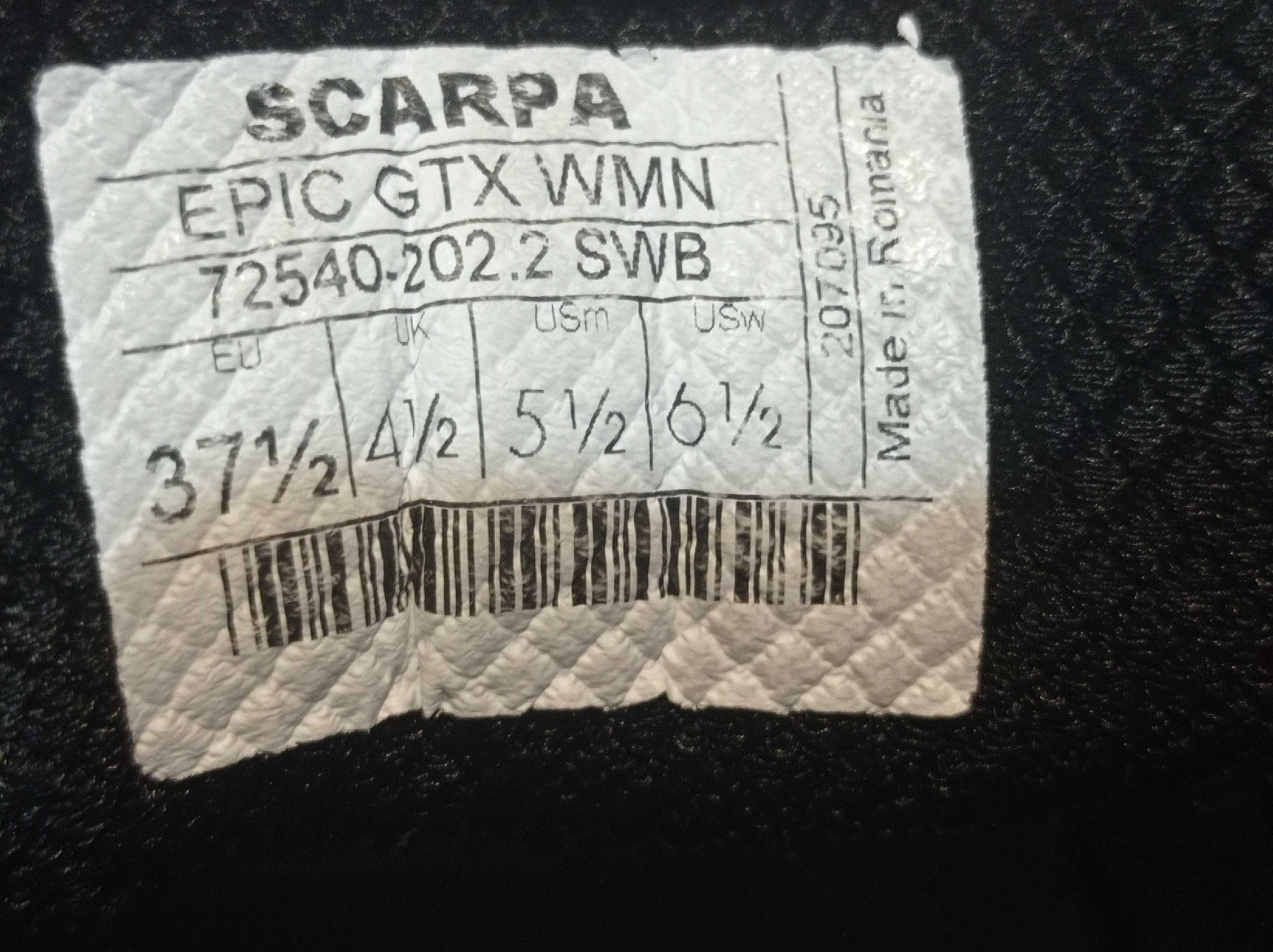 Кроссовки Scarpa Gore-tex vibram  оригинал  размер-37 стелька- 24 см