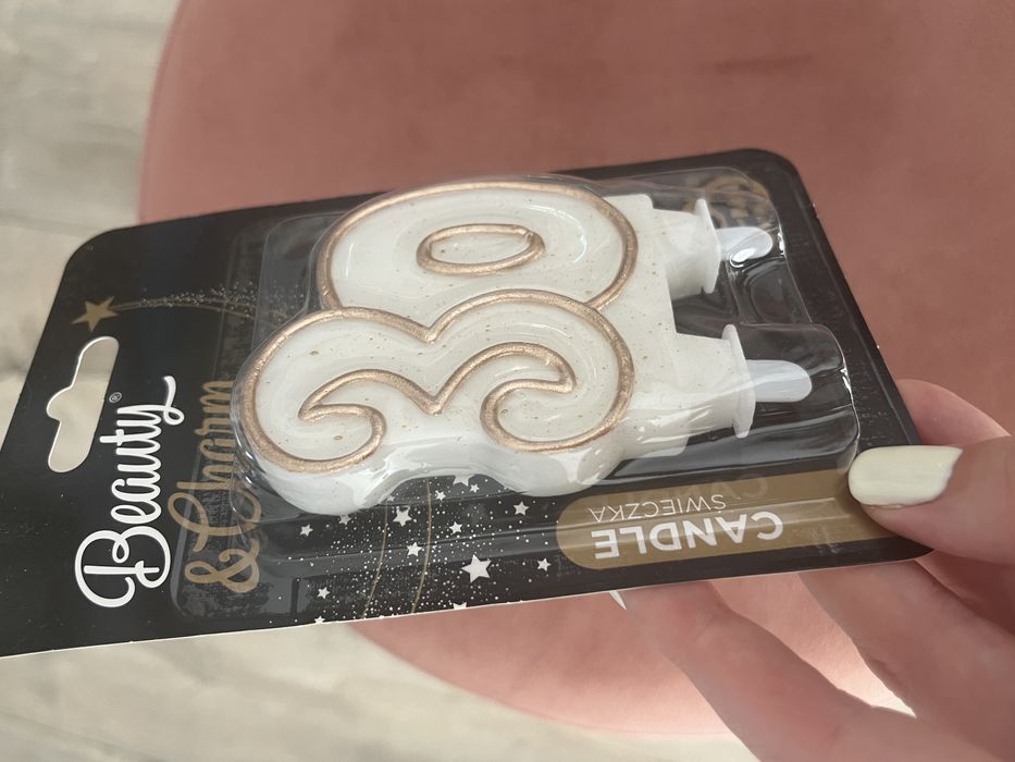 Świeczka na tort 30 urodziny cyfra 30