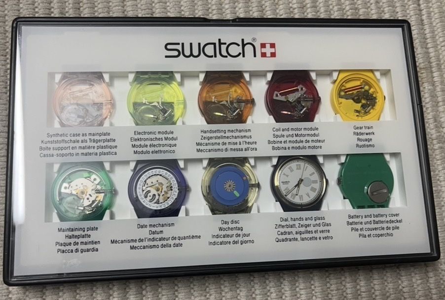 Caixa colecionador Vintage 1994 - Swatch clubpack raro