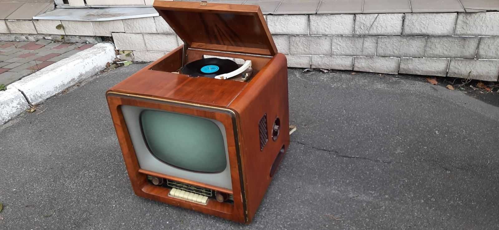 ,,Беларусь-5" тройка телевизор, приемник и проигрыватель 1959 год СССР