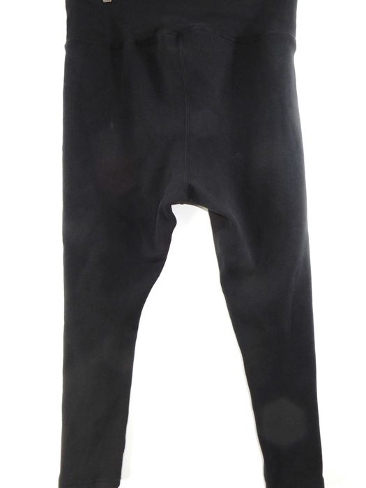 Getry legginsy ocieplane prążkowane czarne bawełna 54 7XL